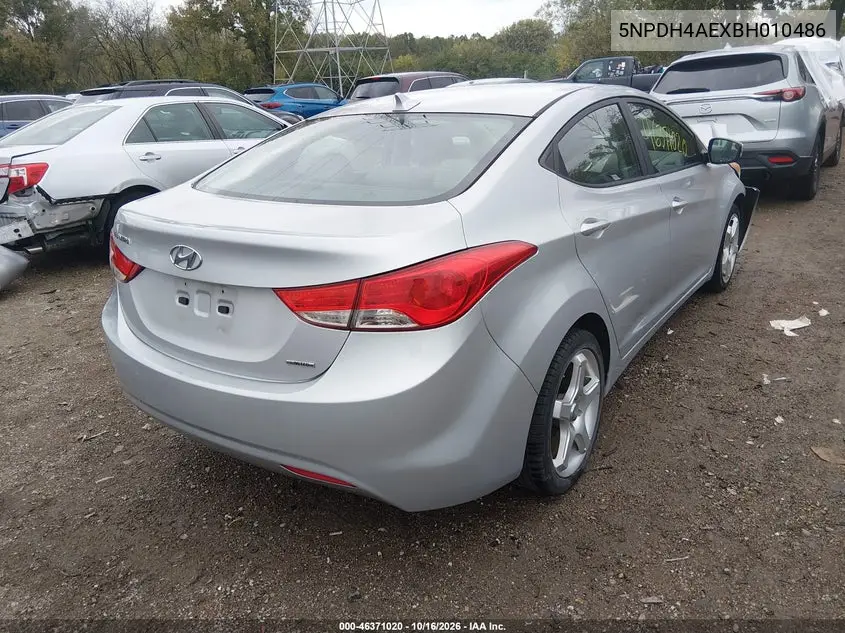 2011 HYUNDAI ELANTRA VIN 5NPDH4AEXBH010486 — фото 4
