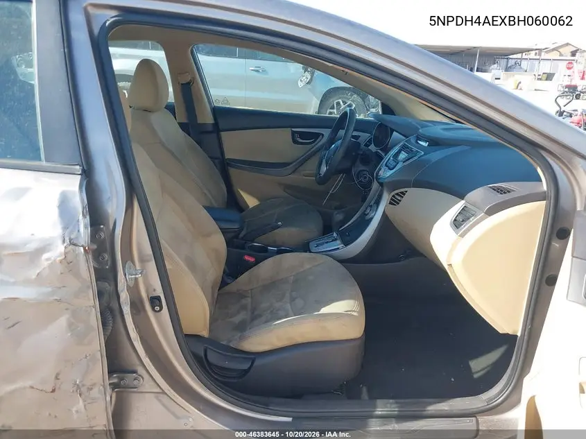 2011 HYUNDAI ELANTRA VIN 5NPDH4AEXBH060062 — фото 5