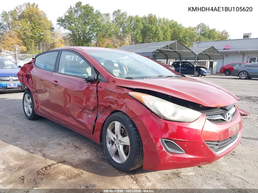 HYUNDAI ELANTRA 2011, VIN KMHDH4AE1BU105620