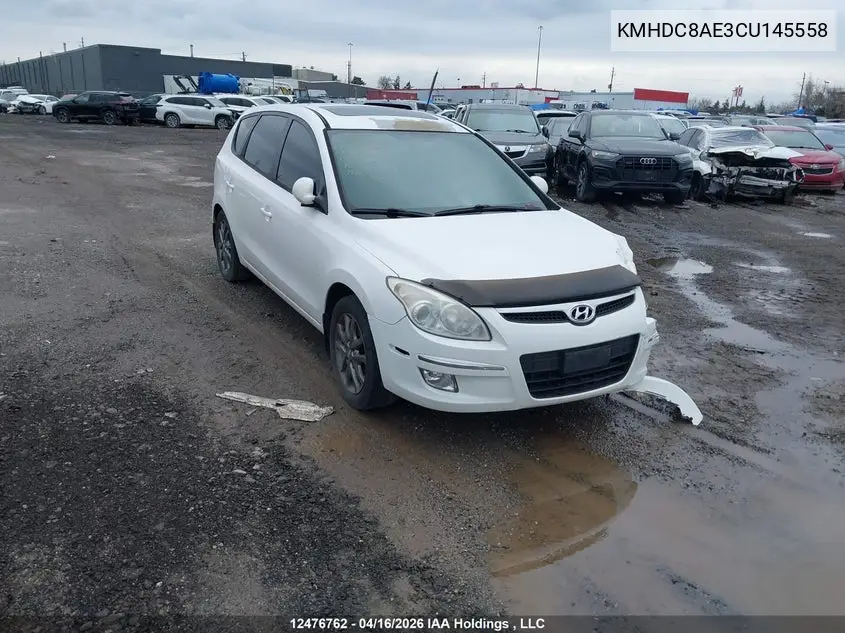 HYUNDAI ELANTRA 2012, VIN KMHDC8AE3CU145558