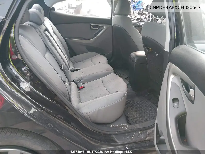 2012 HYUNDAI ELANTRA VIN 5NPDH4AEXCH080667 — фото 8