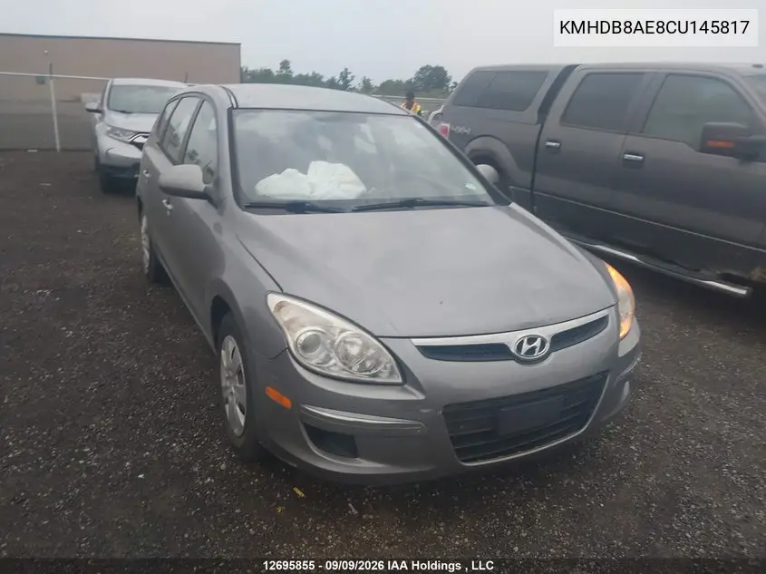 HYUNDAI ELANTRA 2012, VIN KMHDB8AE8CU145817