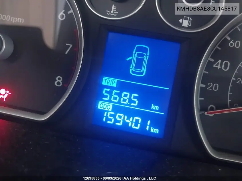 2012 HYUNDAI ELANTRA VIN KMHDB8AE8CU145817 — фото 14