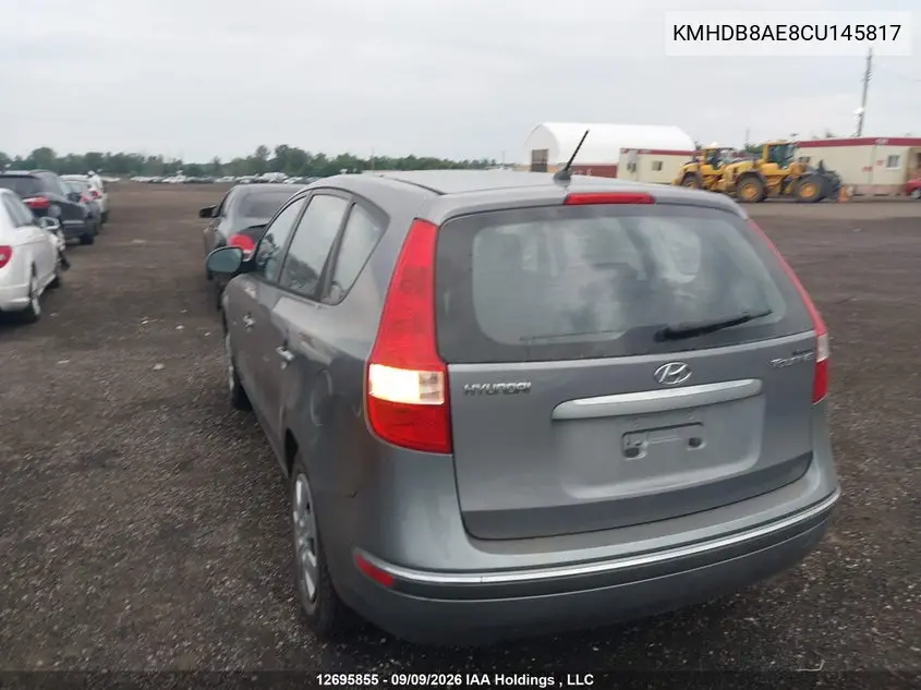 2012 HYUNDAI ELANTRA VIN KMHDB8AE8CU145817 — фото 3