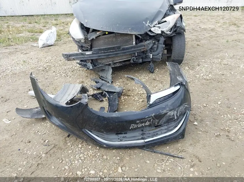2012 HYUNDAI ELANTRA VIN 5NPDH4AEXCH120729 — фото 11