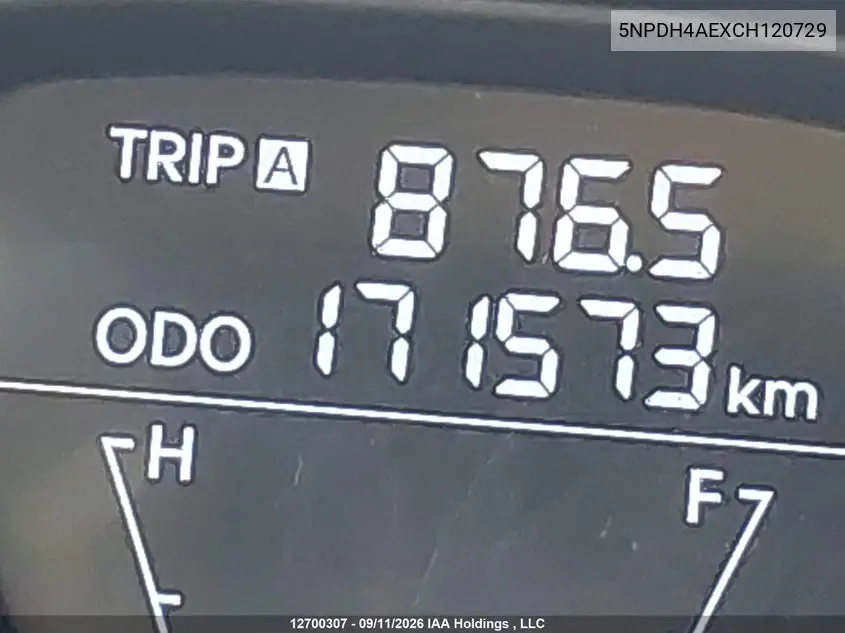 2012 HYUNDAI ELANTRA VIN 5NPDH4AEXCH120729 — фото 15
