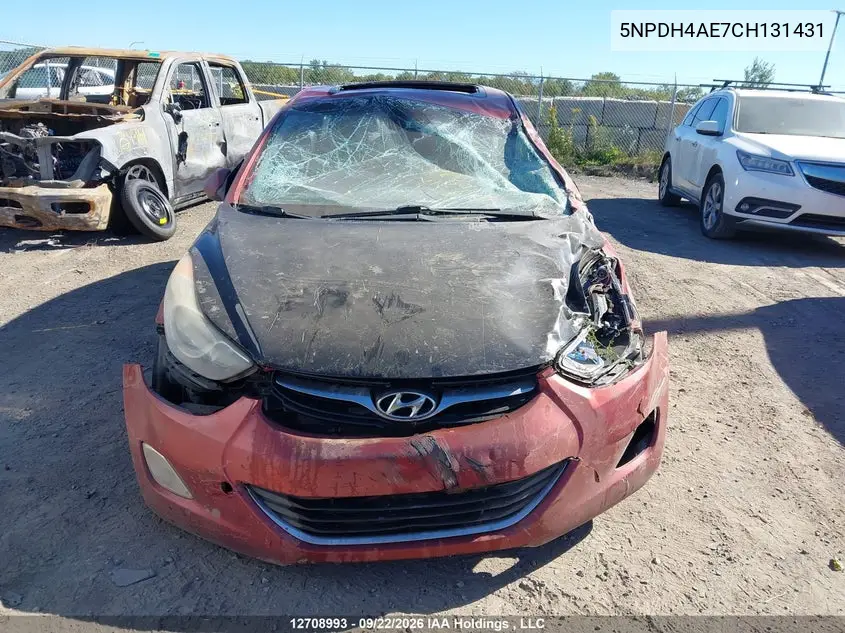 2012 HYUNDAI ELANTRA VIN 5NPDH4AE7CH131431 — фото 12