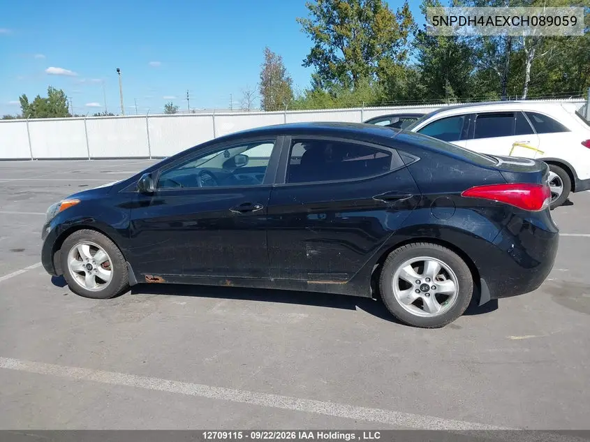 2012 HYUNDAI ELANTRA VIN 5NPDH4AEXCH089059 — фото 14