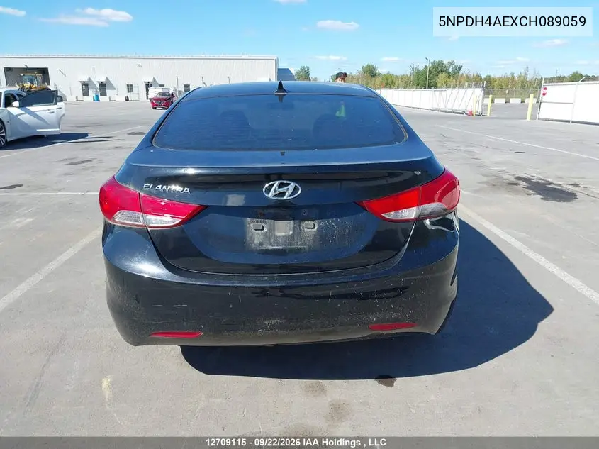 2012 HYUNDAI ELANTRA VIN 5NPDH4AEXCH089059 — фото 16