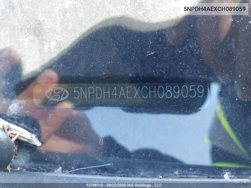 2012 HYUNDAI ELANTRA VIN 5NPDH4AEXCH089059 — фото 19