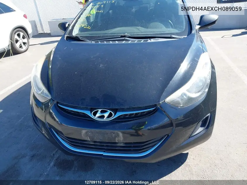 2012 HYUNDAI ELANTRA VIN 5NPDH4AEXCH089059 — фото 6