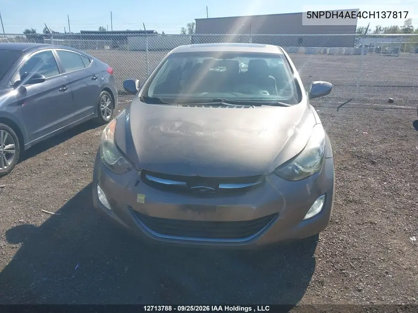 2012 HYUNDAI ELANTRA VIN 5NPDH4AE4CH137817 — фото 11