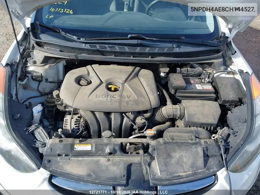 2012 HYUNDAI ELANTRA VIN 5NPDH4AE8CH144527 — фото 10