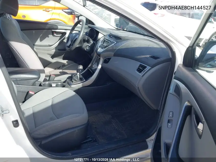 2012 HYUNDAI ELANTRA VIN 5NPDH4AE8CH144527 — фото 5