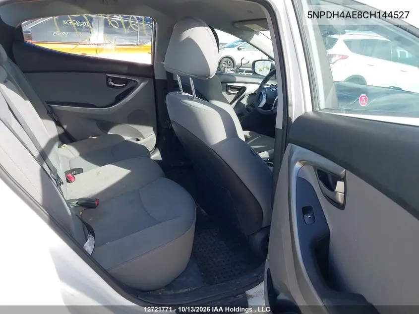 2012 HYUNDAI ELANTRA VIN 5NPDH4AE8CH144527 — фото 8