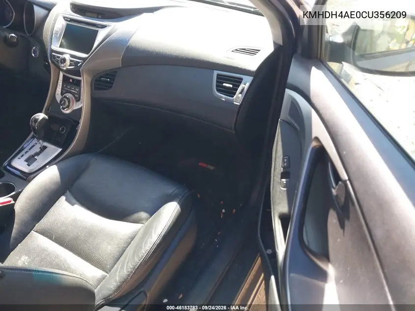 2012 HYUNDAI ELANTRA VIN KMHDH4AE0CU356209 — фото 5