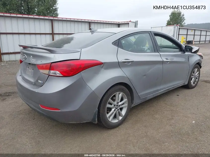 2012 HYUNDAI ELANTRA VIN KMHDH4AE1CU354873 — фото 4