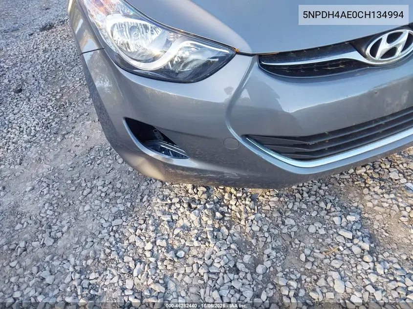 2012 HYUNDAI ELANTRA VIN 5NPDH4AE0CH134994 — фото 6