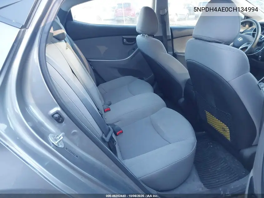 2012 HYUNDAI ELANTRA VIN 5NPDH4AE0CH134994 — фото 8