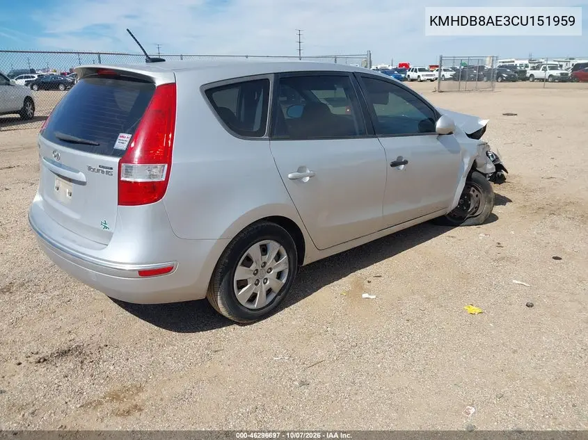 2012 HYUNDAI ELANTRA VIN KMHDB8AE3CU151959 — фото 4