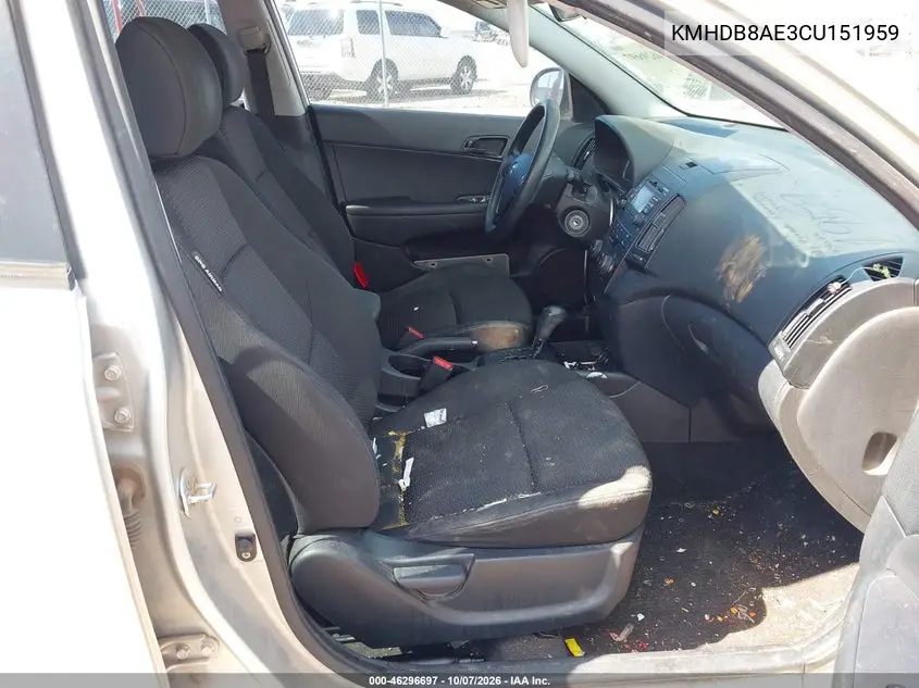 2012 HYUNDAI ELANTRA VIN KMHDB8AE3CU151959 — фото 5