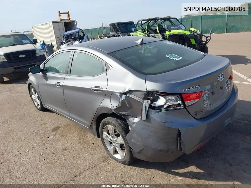 2012 HYUNDAI ELANTRA VIN 5NPDH4AE5CH080785 — фото 3