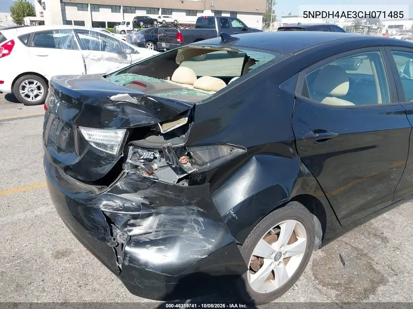 2012 HYUNDAI ELANTRA VIN 5NPDH4AE3CH071485 — фото 5