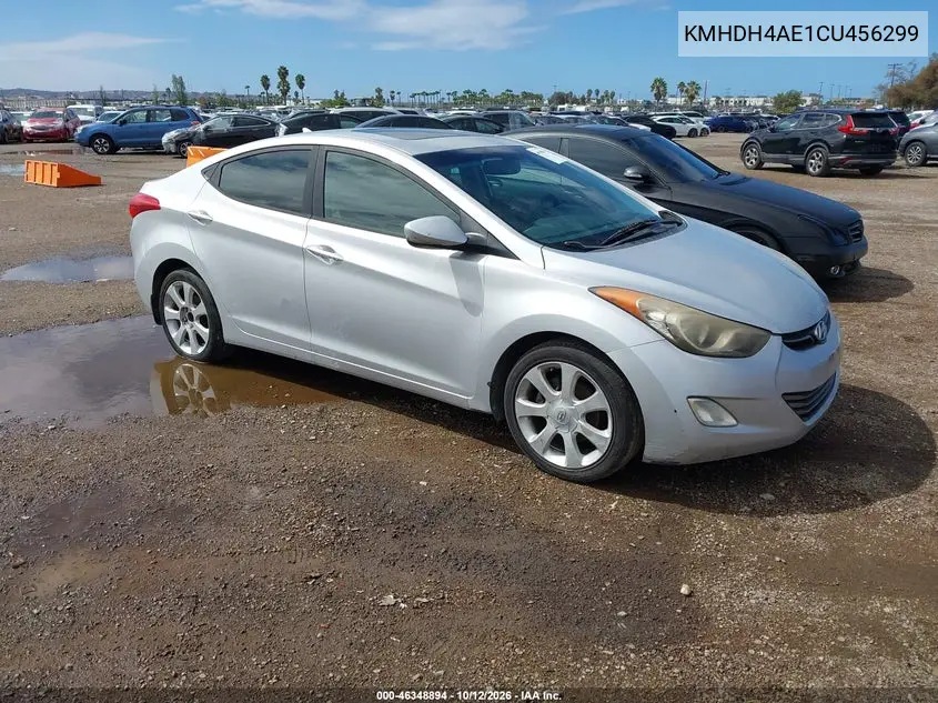 HYUNDAI ELANTRA 2012, VIN KMHDH4AE1CU456299