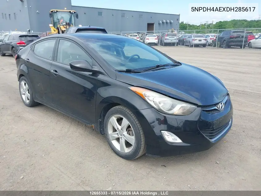 HYUNDAI ELANTRA 2013, VIN 5NPDH4AEXDH285617