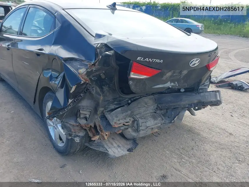 2013 HYUNDAI ELANTRA VIN 5NPDH4AEXDH285617 — фото 6