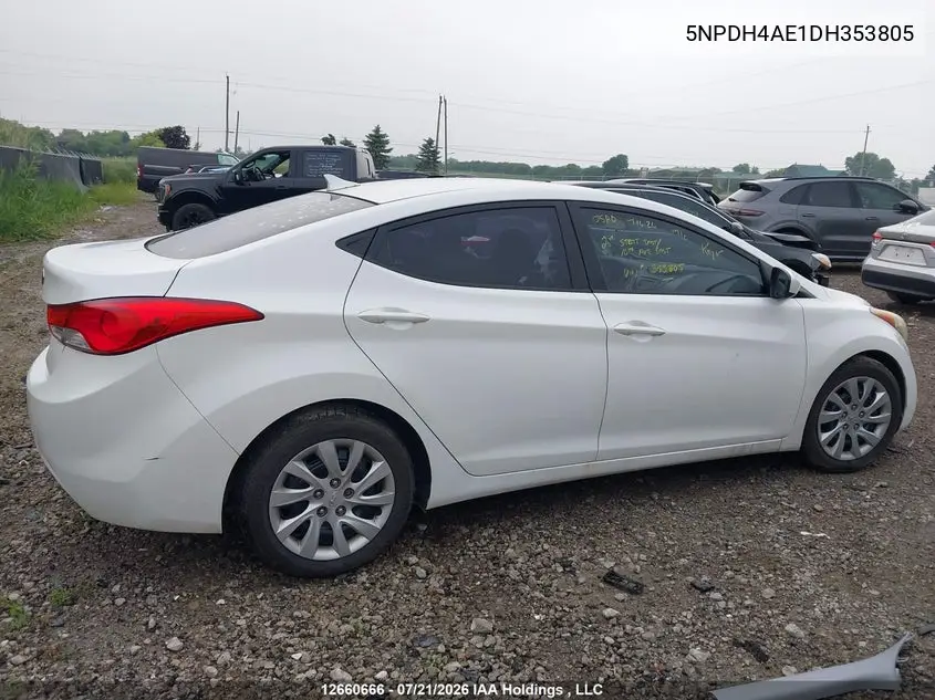 2013 HYUNDAI ELANTRA VIN 5NPDH4AE1DH353805 — фото 12