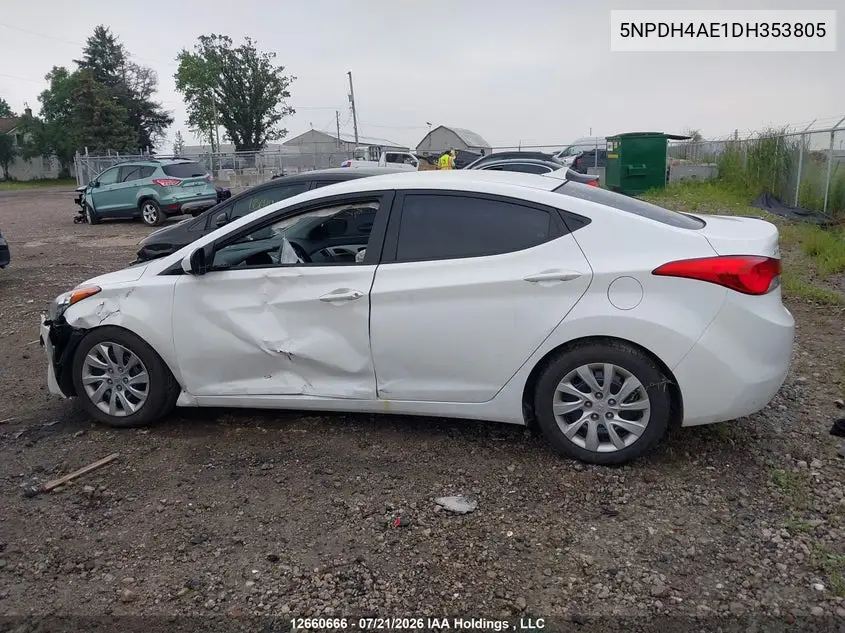 2013 HYUNDAI ELANTRA VIN 5NPDH4AE1DH353805 — фото 13
