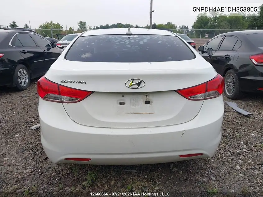 2013 HYUNDAI ELANTRA VIN 5NPDH4AE1DH353805 — фото 15