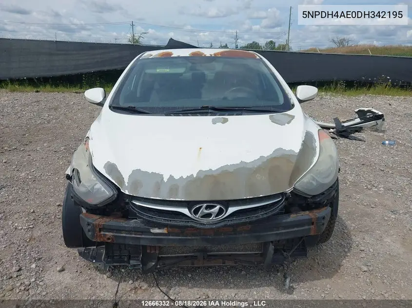 2013 HYUNDAI ELANTRA VIN 5NPDH4AE0DH342195 — фото 13