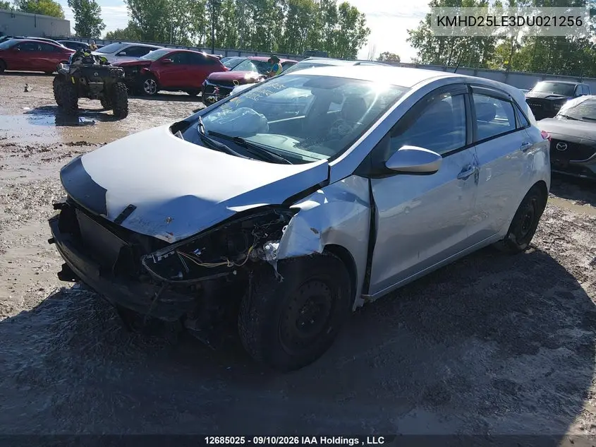 2013 HYUNDAI ELANTRA VIN KMHD25LE3DU021256 — фото 2