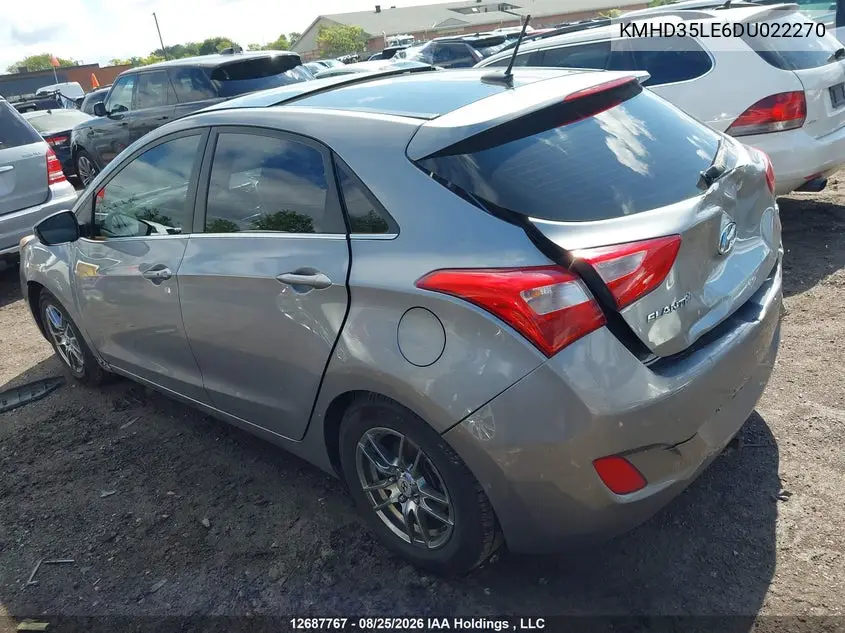 2013 HYUNDAI ELANTRA VIN KMHD35LE6DU022270 — фото 3