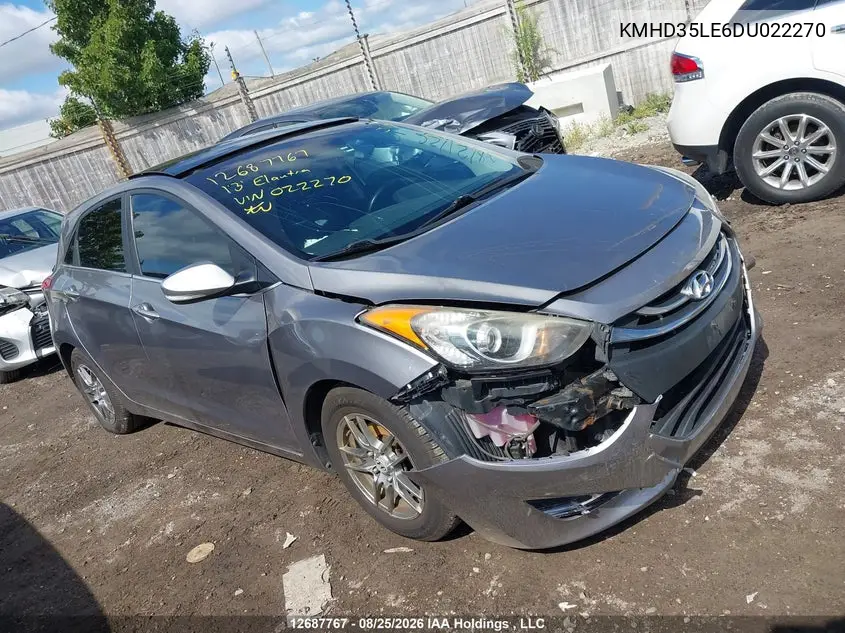 2013 HYUNDAI ELANTRA VIN KMHD35LE6DU022270 — фото 6