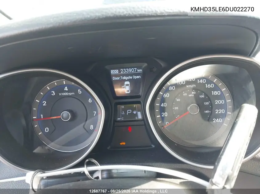 2013 HYUNDAI ELANTRA VIN KMHD35LE6DU022270 — фото 7