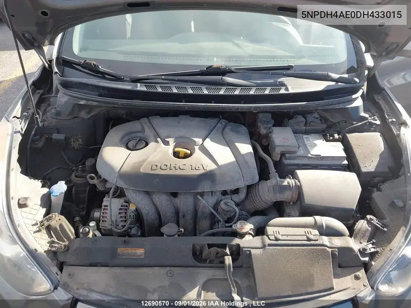 2013 HYUNDAI ELANTRA VIN 5NPDH4AE0DH433015 — фото 10