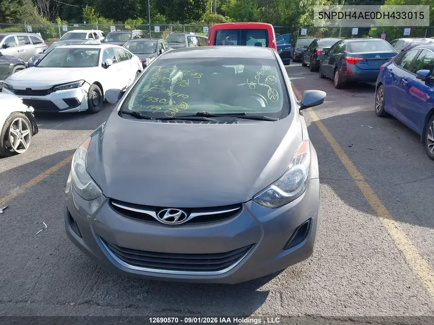 2013 HYUNDAI ELANTRA VIN 5NPDH4AE0DH433015 — фото 12