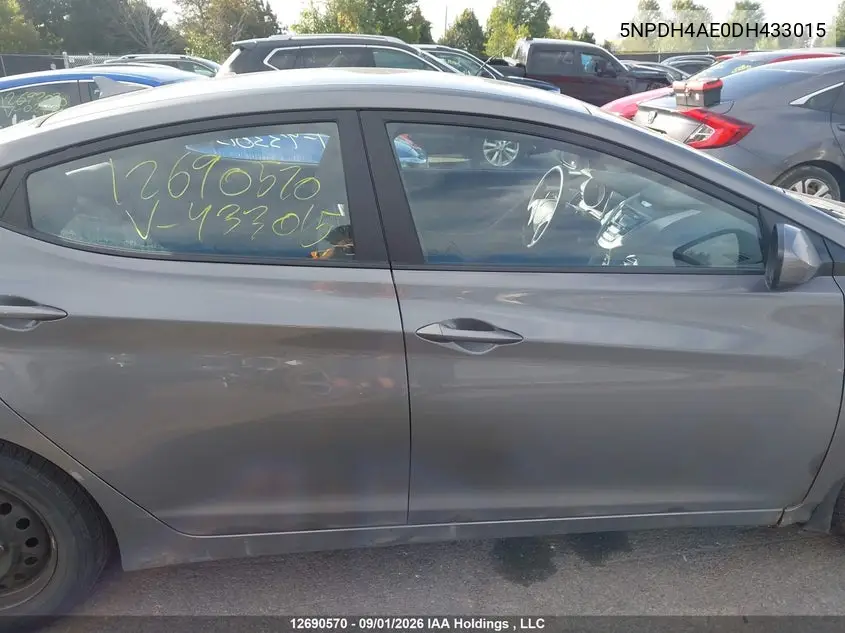 2013 HYUNDAI ELANTRA VIN 5NPDH4AE0DH433015 — фото 13