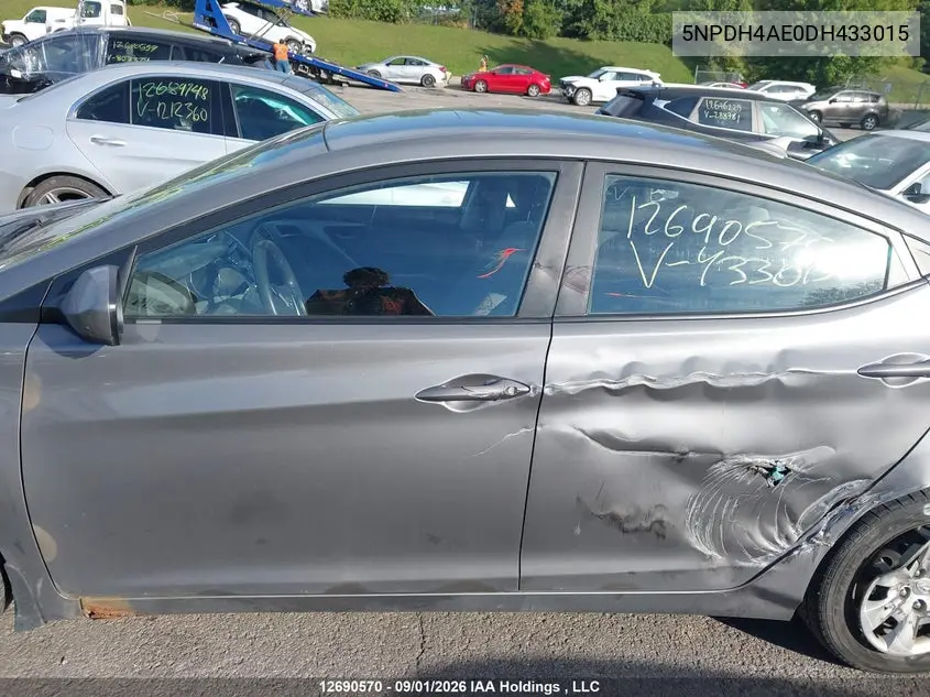 2013 HYUNDAI ELANTRA VIN 5NPDH4AE0DH433015 — фото 14