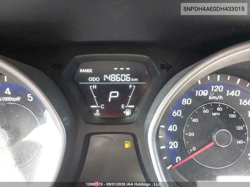 2013 HYUNDAI ELANTRA VIN 5NPDH4AE0DH433015 — фото 15