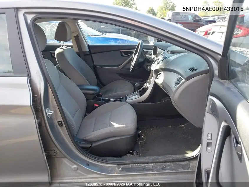 2013 HYUNDAI ELANTRA VIN 5NPDH4AE0DH433015 — фото 5