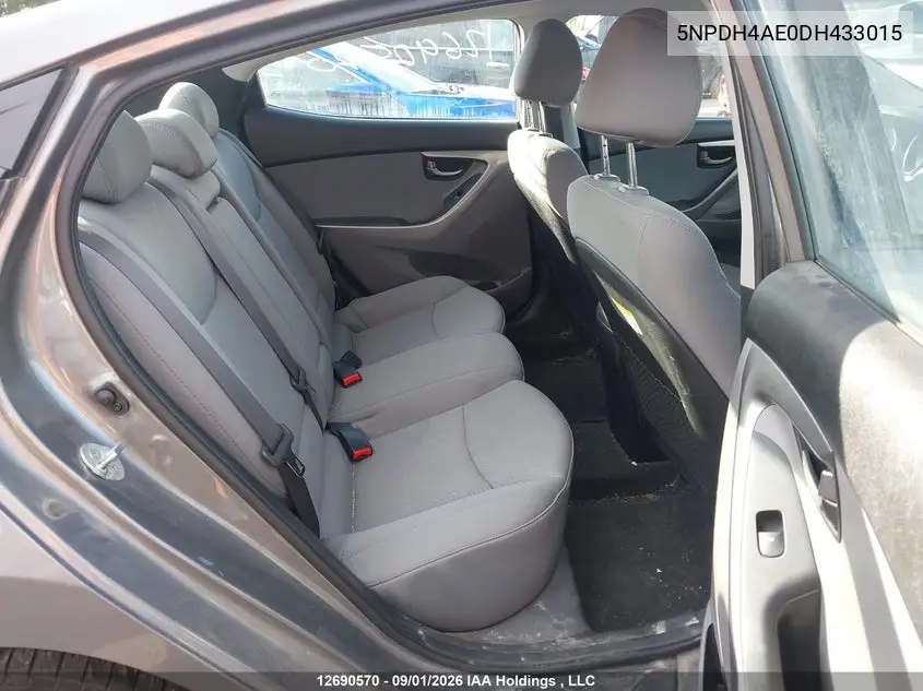 2013 HYUNDAI ELANTRA VIN 5NPDH4AE0DH433015 — фото 8