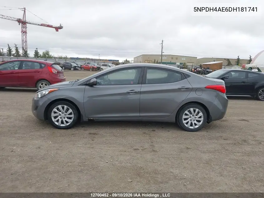 2013 HYUNDAI ELANTRA VIN 5NPDH4AE6DH181741 — фото 14