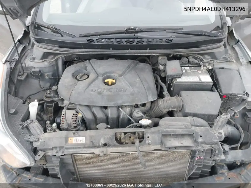2013 HYUNDAI ELANTRA VIN 5NPDH4AE0DH413296 — фото 10