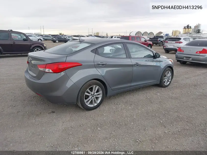 2013 HYUNDAI ELANTRA VIN 5NPDH4AE0DH413296 — фото 4