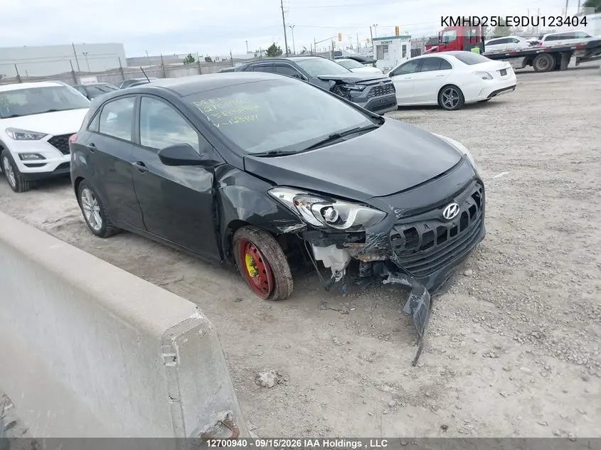 HYUNDAI ELANTRA 2013, VIN KMHD25LE9DU123404
