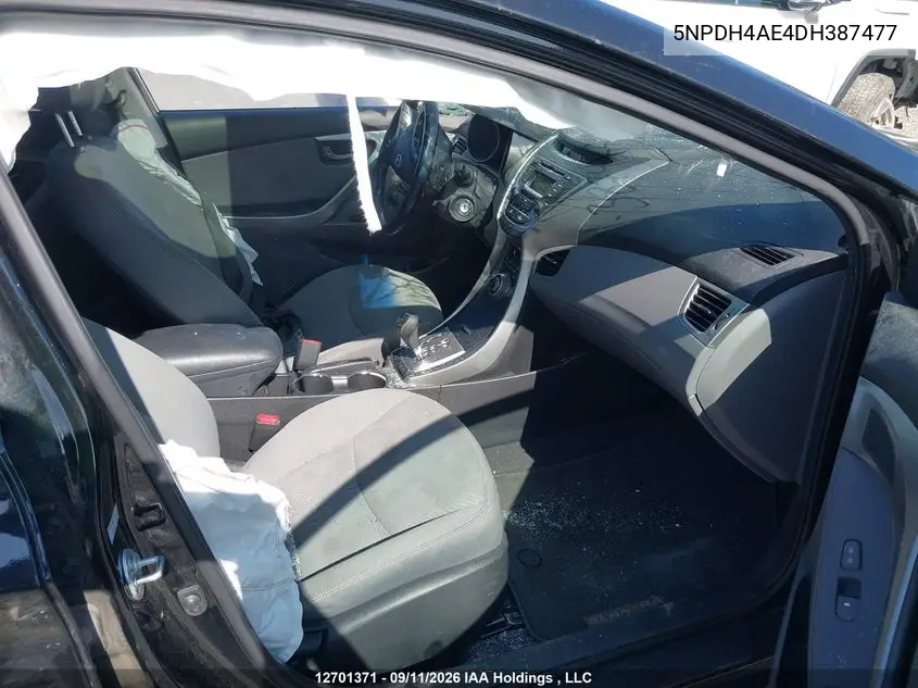 2013 HYUNDAI ELANTRA VIN 5NPDH4AE4DH387477 — фото 5